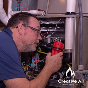 Creative Air furnace technician